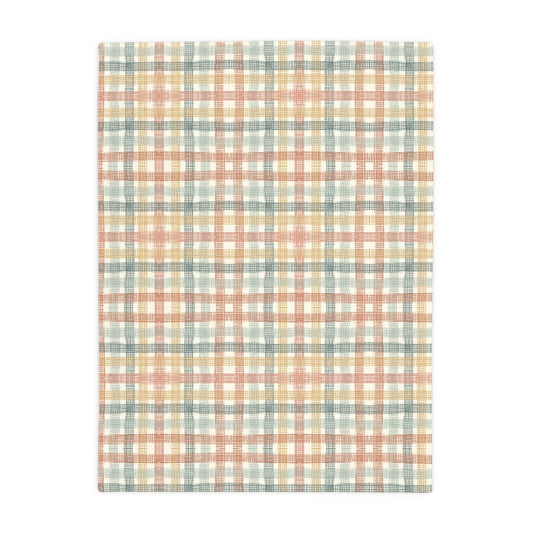 Native Patches collection design - plush fleece throw blanket, super soft vintage cottagecore aesthetic - Solei Designs