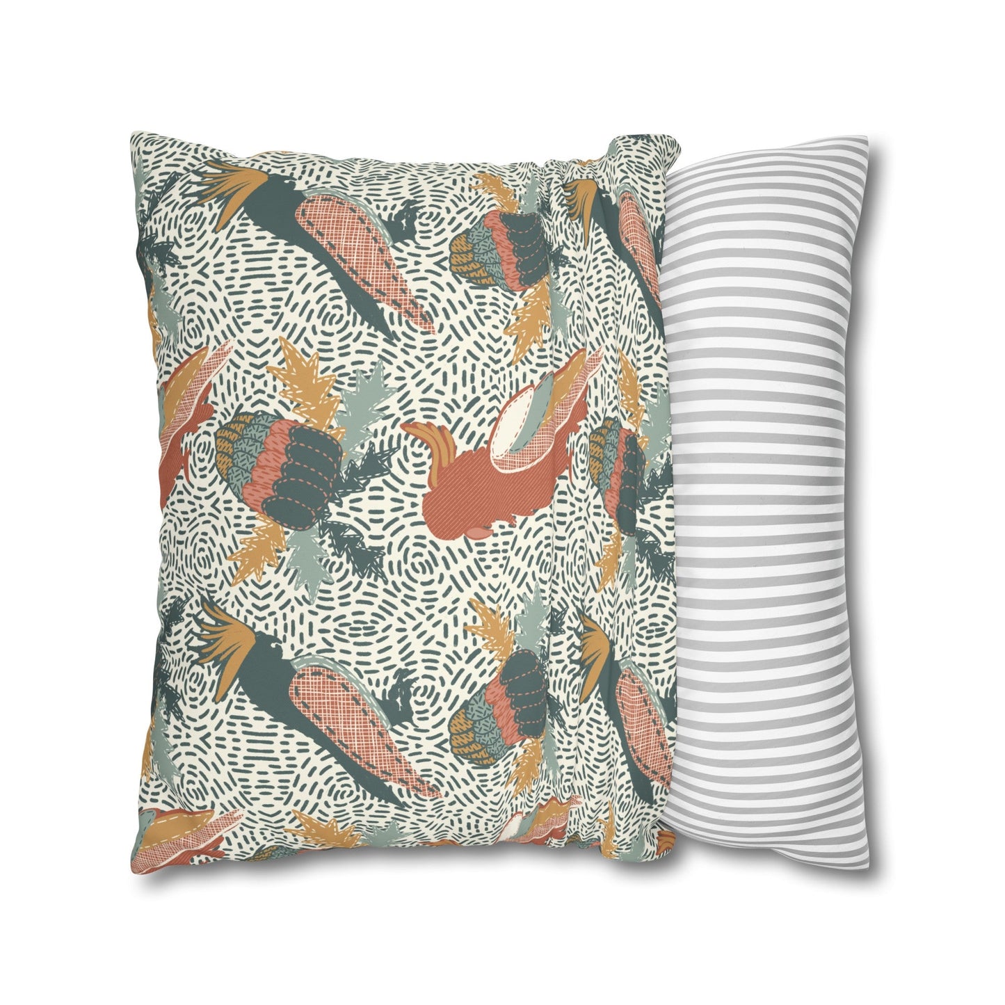 Native Patches Collection - hand drawn artwork - protea cushion - Solei Designs