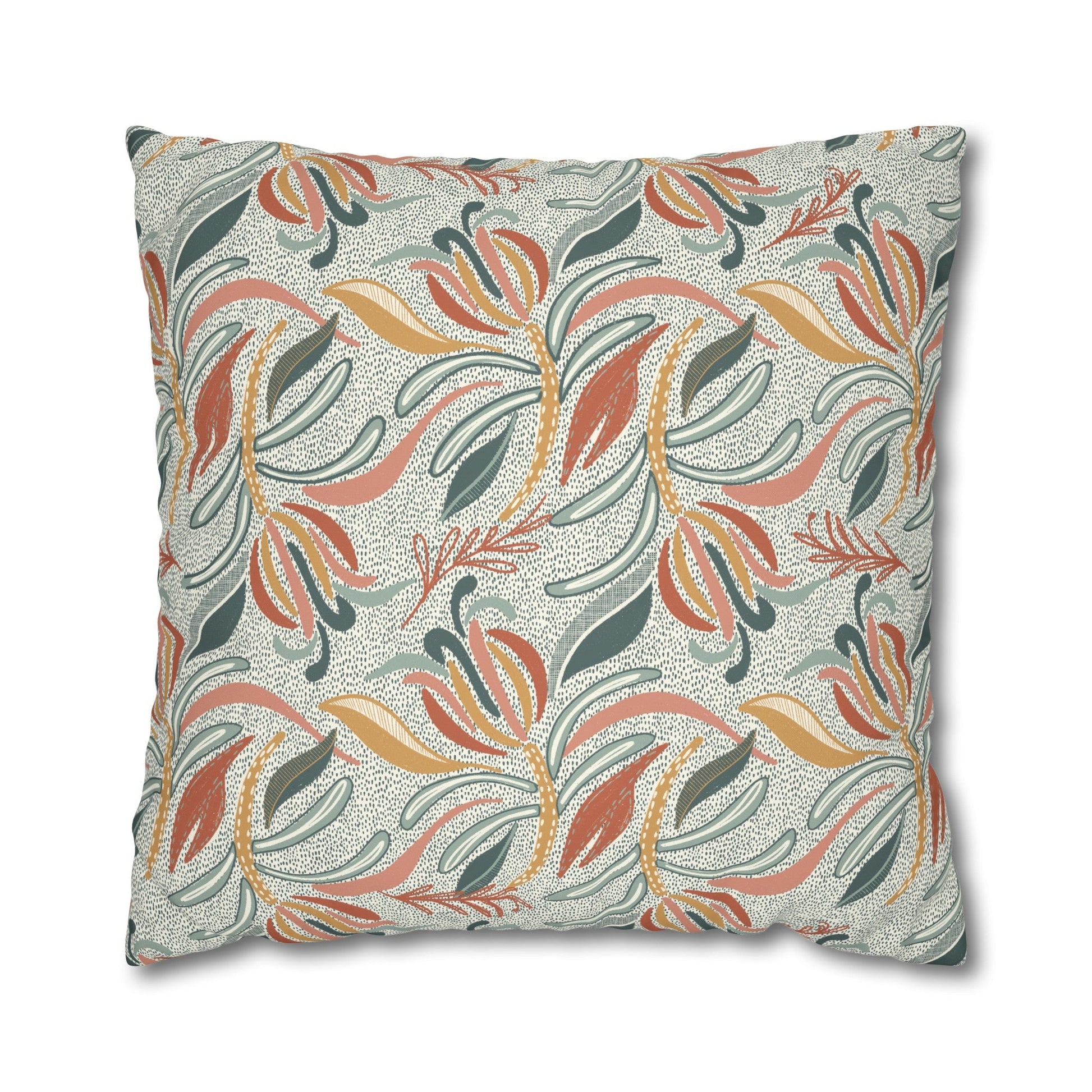 Native Patches Collection - hand drawn artwork - protea cushion - Solei Designs