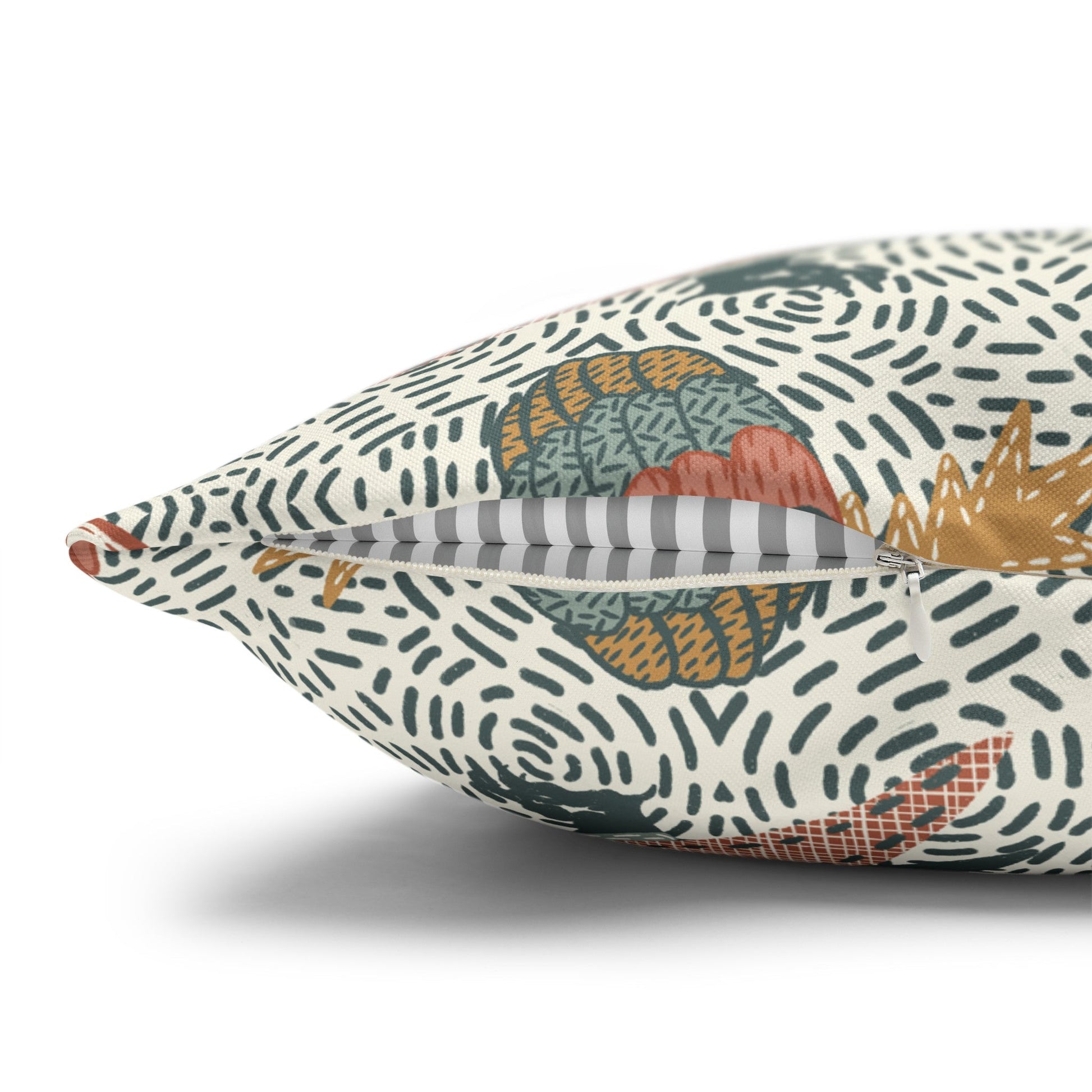 Native Patches Collection - hand drawn artwork - protea cushion - Solei Designs