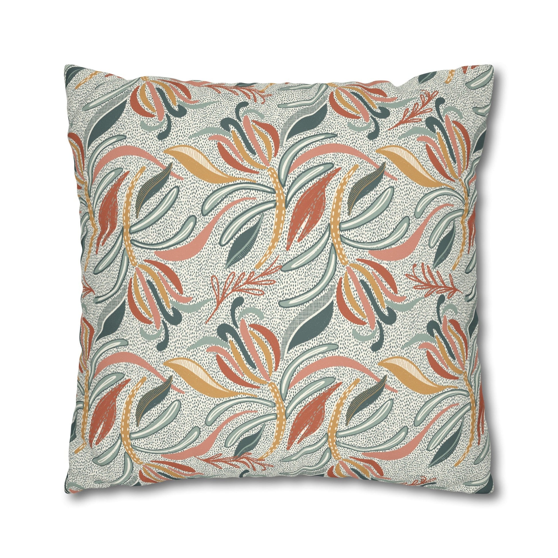 Native Patches Collection - hand drawn artwork - protea cushion - Solei Designs