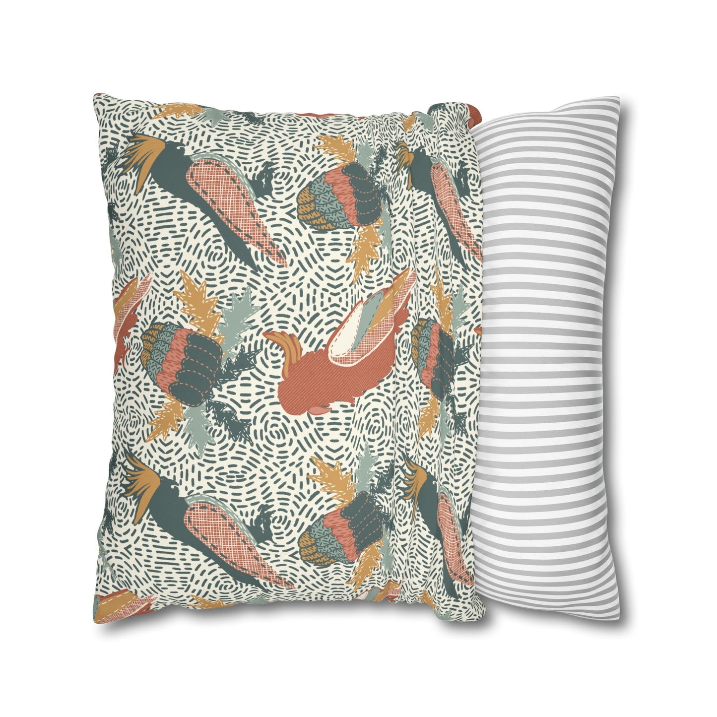 Native Patches Collection - hand drawn artwork - protea cushion - Solei Designs