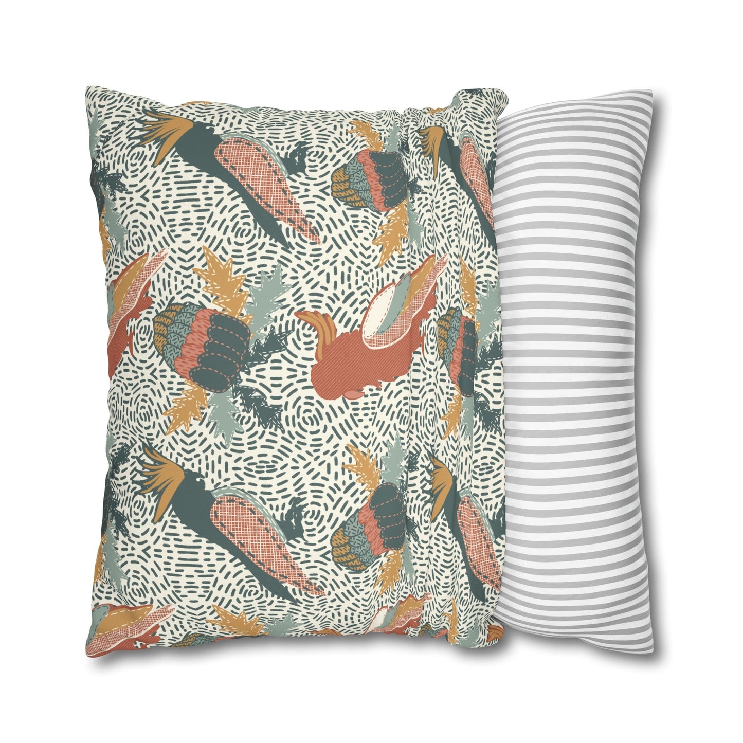 Native Patches Collection - hand drawn artwork - protea cushion - Solei Designs