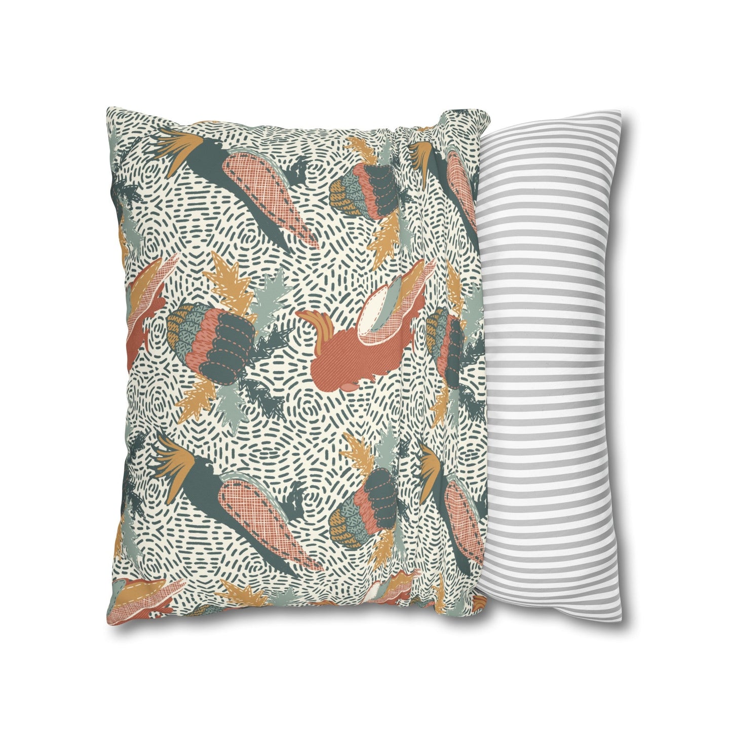 Native Patches Collection - hand drawn artwork - protea cushion - Solei Designs