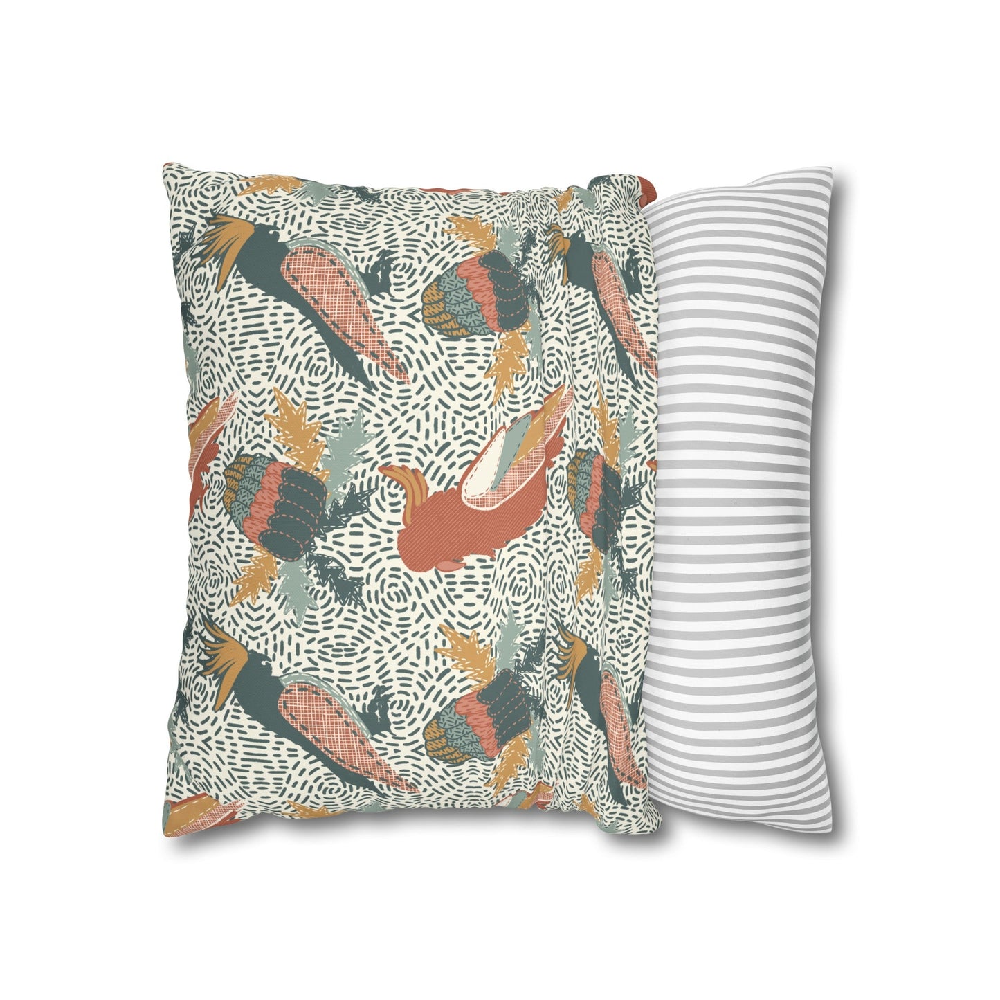 Native Patches Collection - hand drawn artwork - protea cushion - Solei Designs