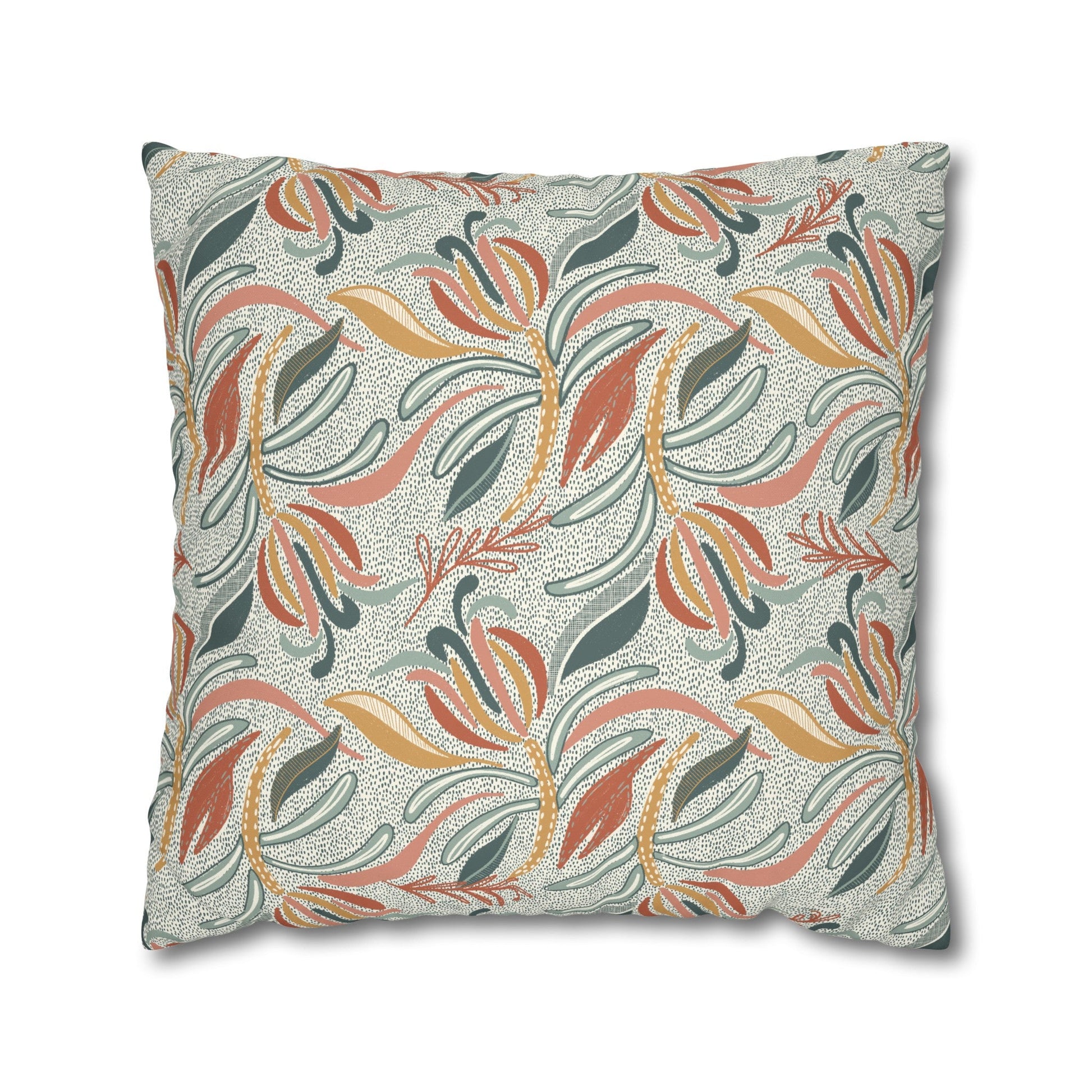 Native Patches Collection - hand drawn artwork - protea cushion - Solei Designs