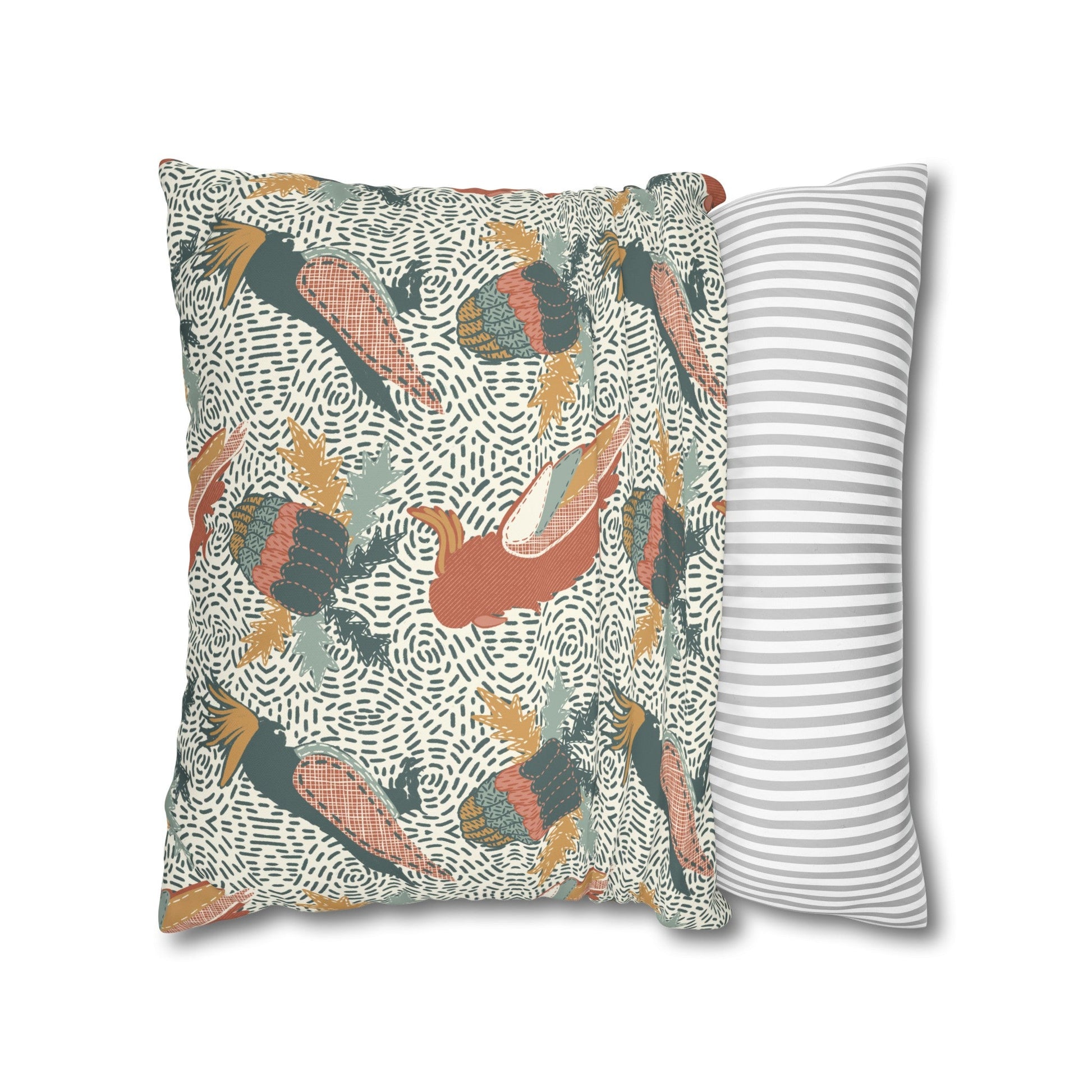 Native Patches Collection - hand drawn artwork - protea cushion - Solei Designs