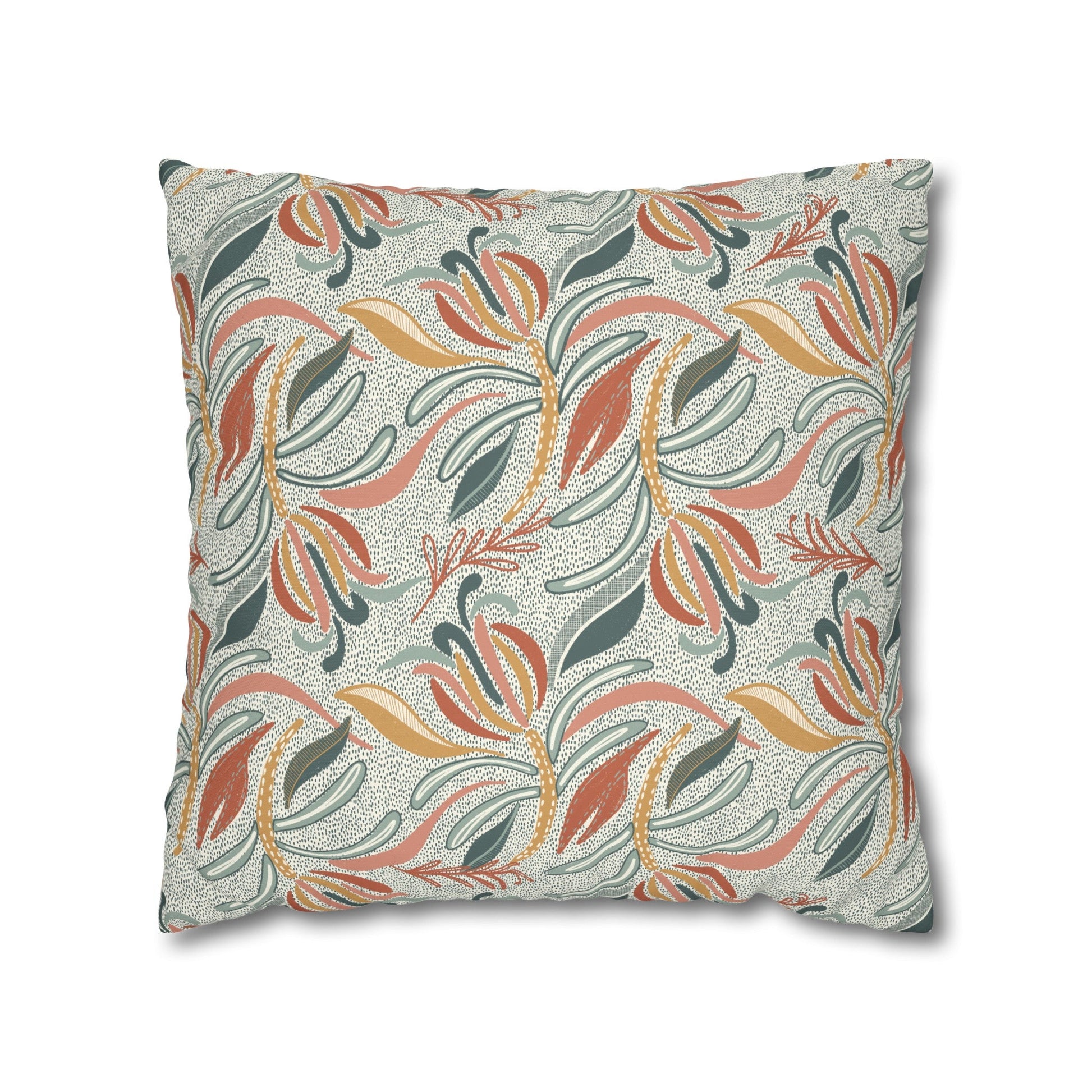 Native Patches Collection - hand drawn artwork - protea cushion - Solei Designs