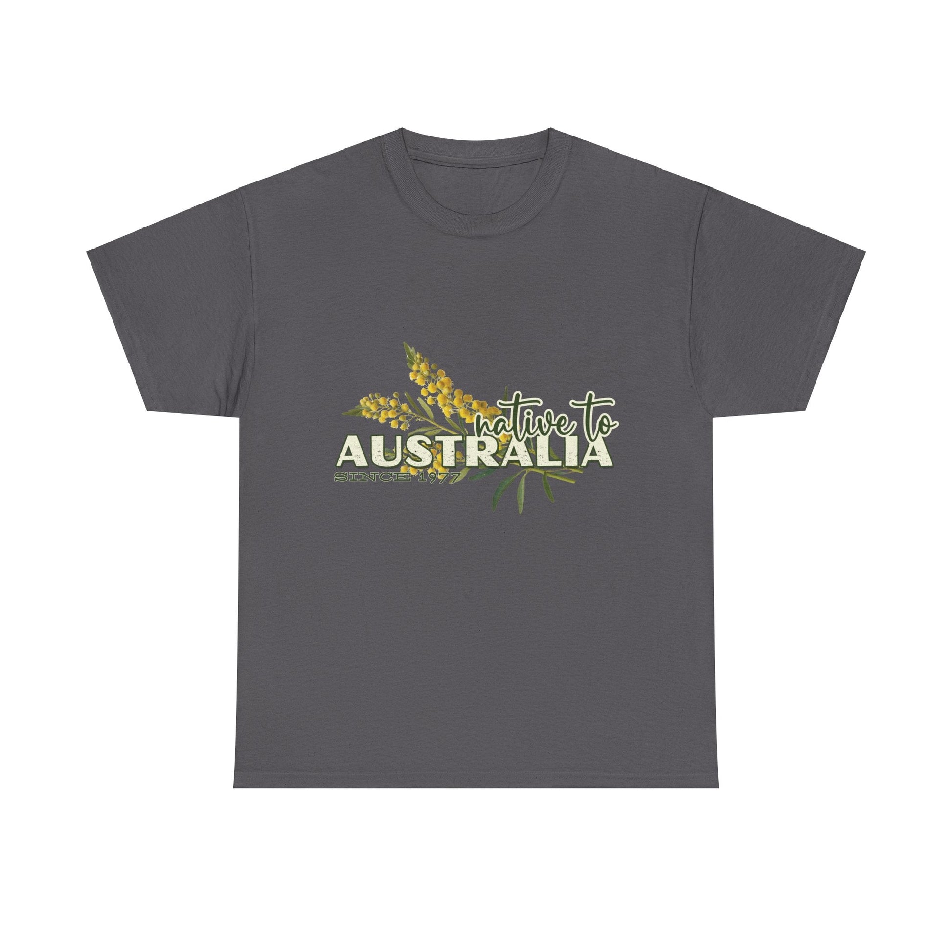 Native to Australia Wattle flower custom design t shirt - Solei Designs