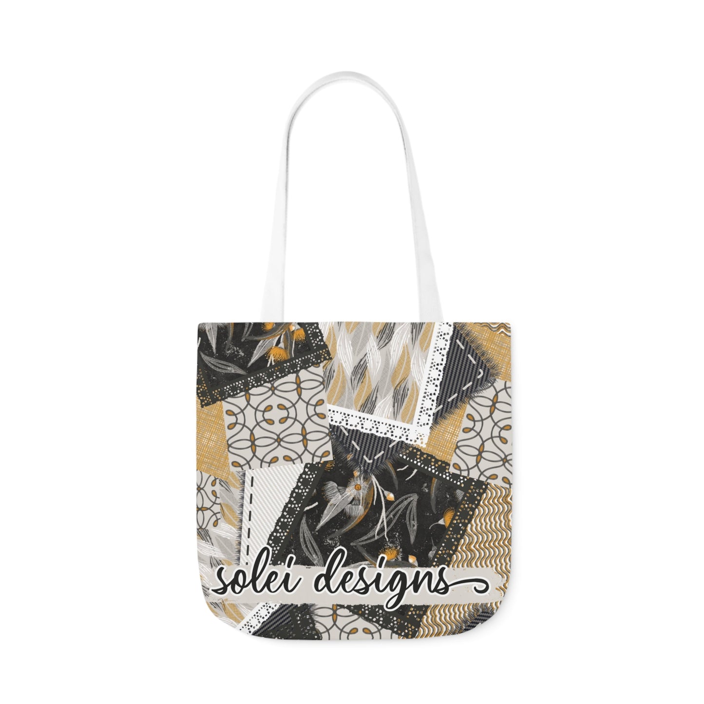 Native Tones custom design Tote Bag - Hand drawn artwork & custom text available - Solei Designs