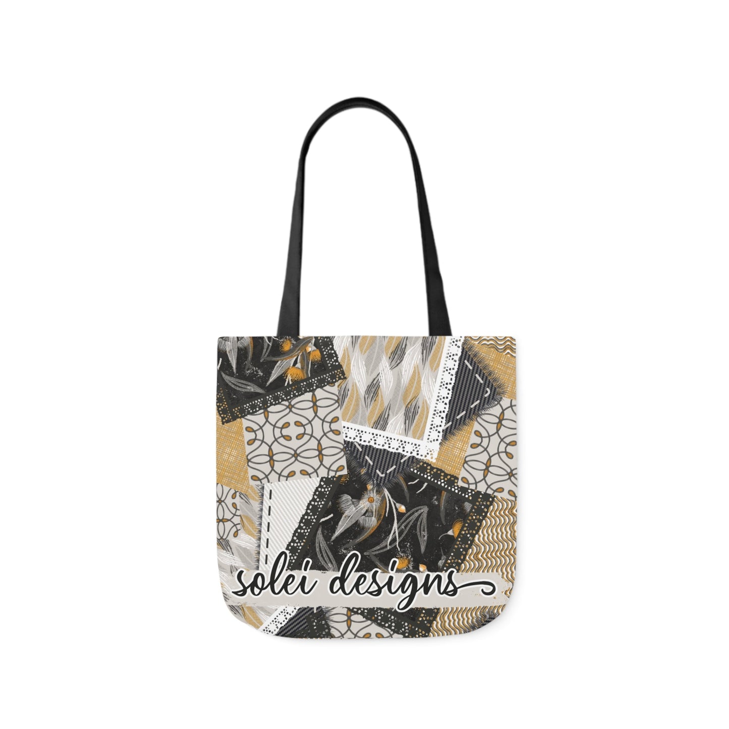 Native Tones custom design Tote Bag - Hand drawn artwork & custom text available - Solei Designs