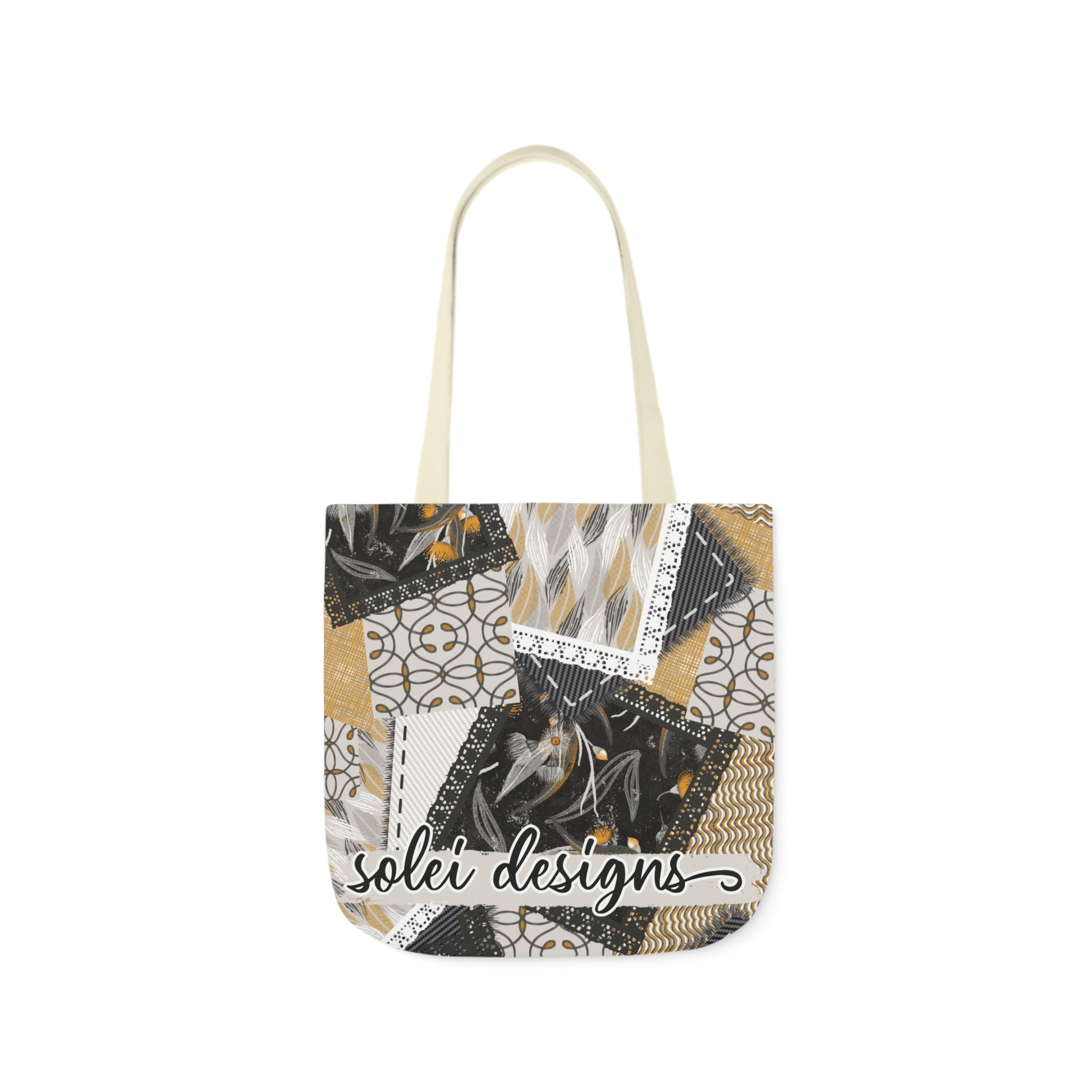 Native Tones custom design Tote Bag - Hand drawn artwork & custom text available - Solei Designs