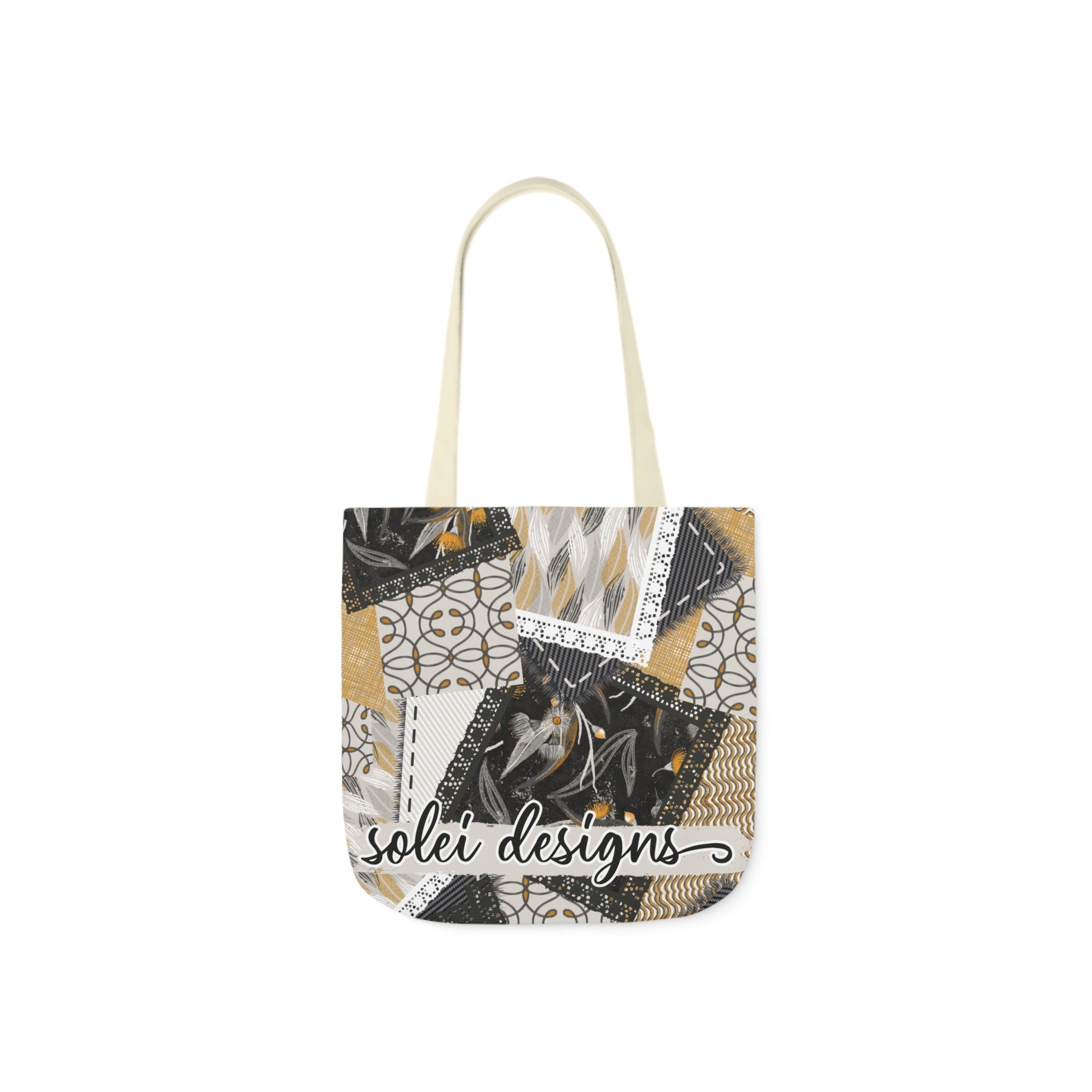 Native Tones custom design Tote Bag - Hand drawn artwork & custom text available - Solei Designs