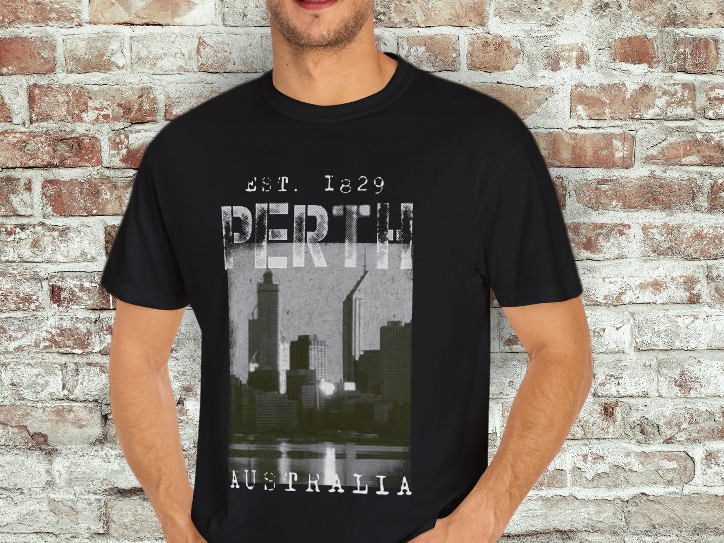 Perth - Australian men's t shirt - souvenir shirts - Solei Designs