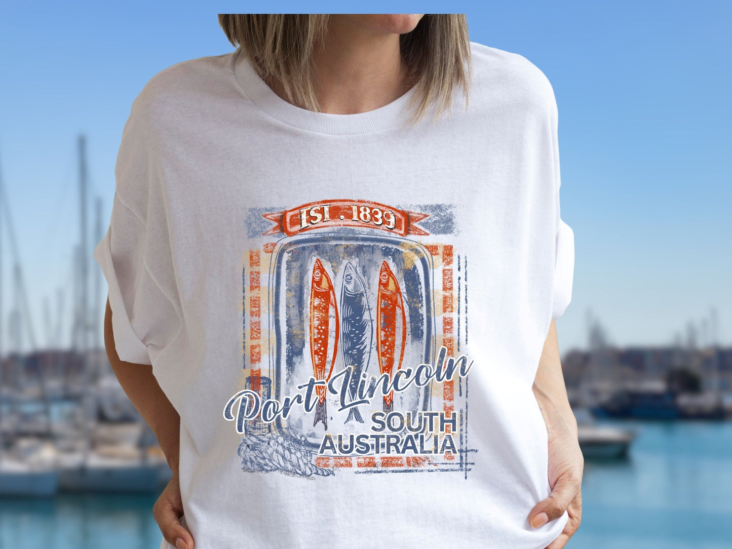 Port Lincoln hand drawn design - Australian souvenir t shirt - Solei Designs