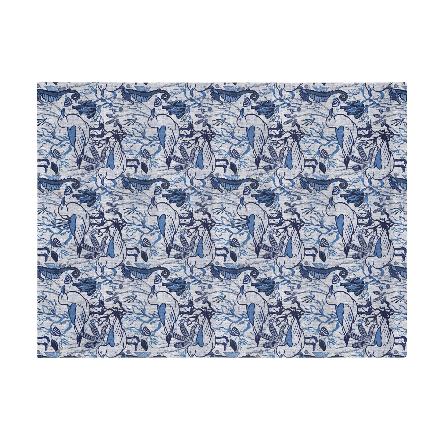 Sea Breeze coastal aesthetic hand drawn pattern - plush fleece throw blanket - Solei Designs