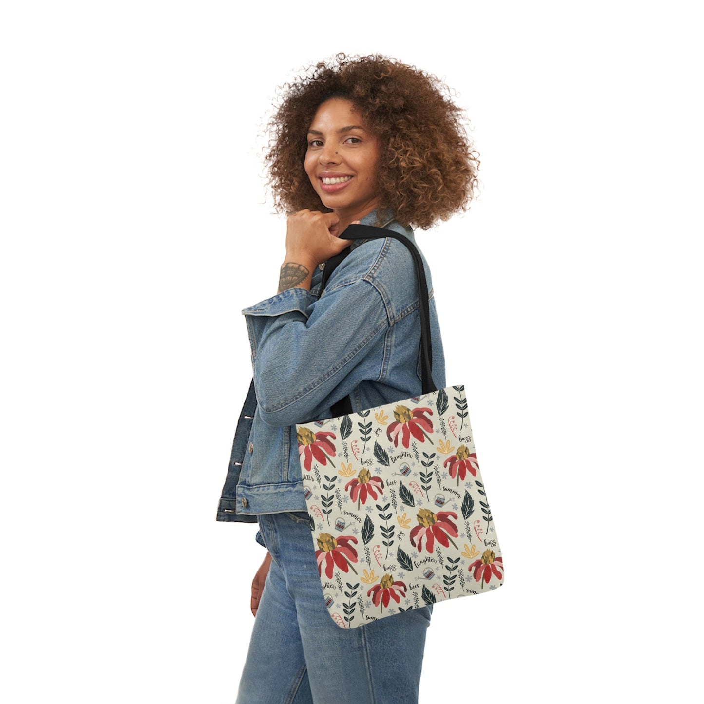 Summer Daze - Canvas Tote Bag with hand drawn artwork - Solei Designs