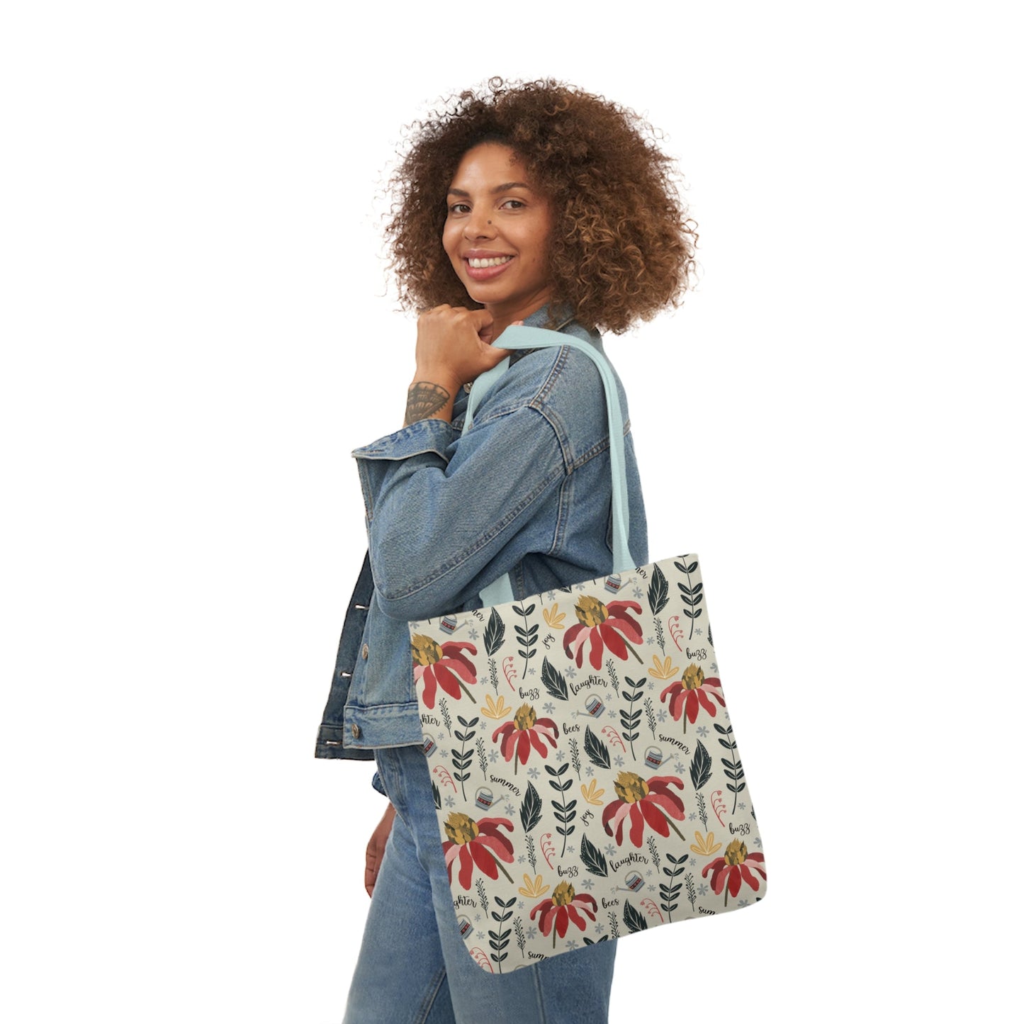 Summer Daze - Canvas Tote Bag with hand drawn artwork - Solei Designs