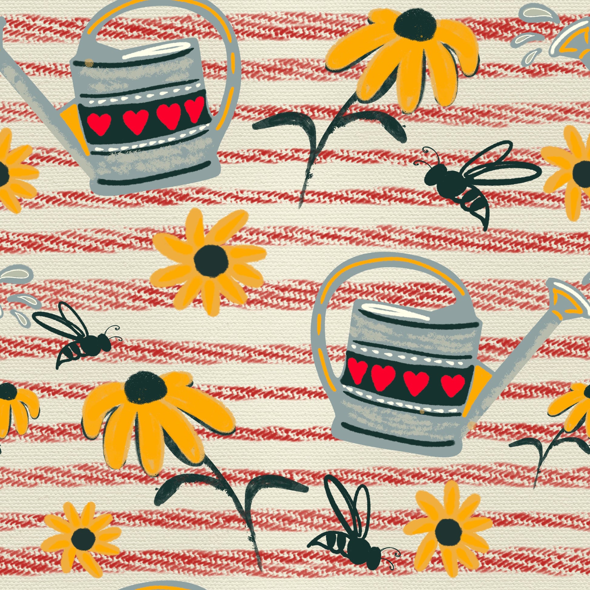 Summer Daze - Hand Drawn Seamless Pattern Collection - Solei Designs