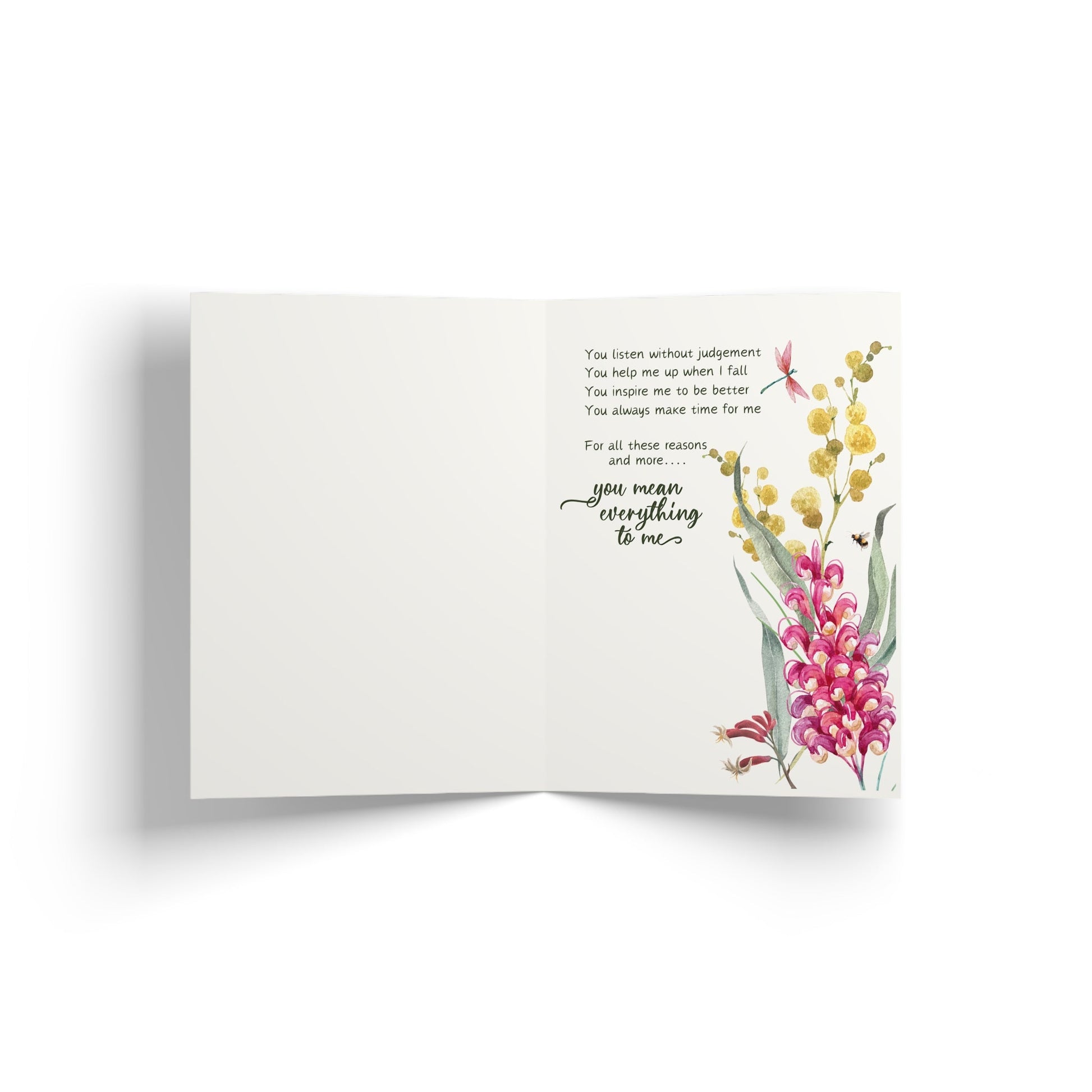 Thank you for always being there - Greeting Card - Solei Designs