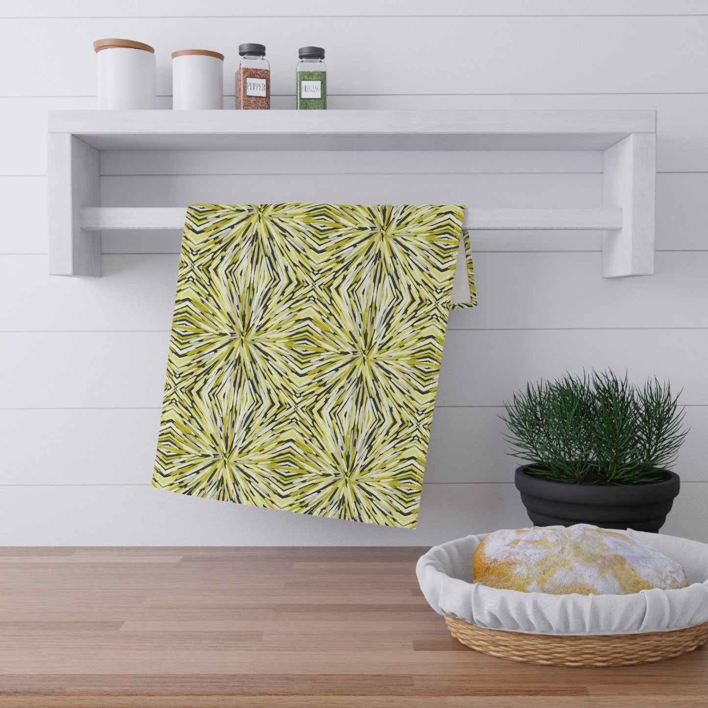 Wattle Dreaming design - Kitchen Tea Towel - Solei Designs