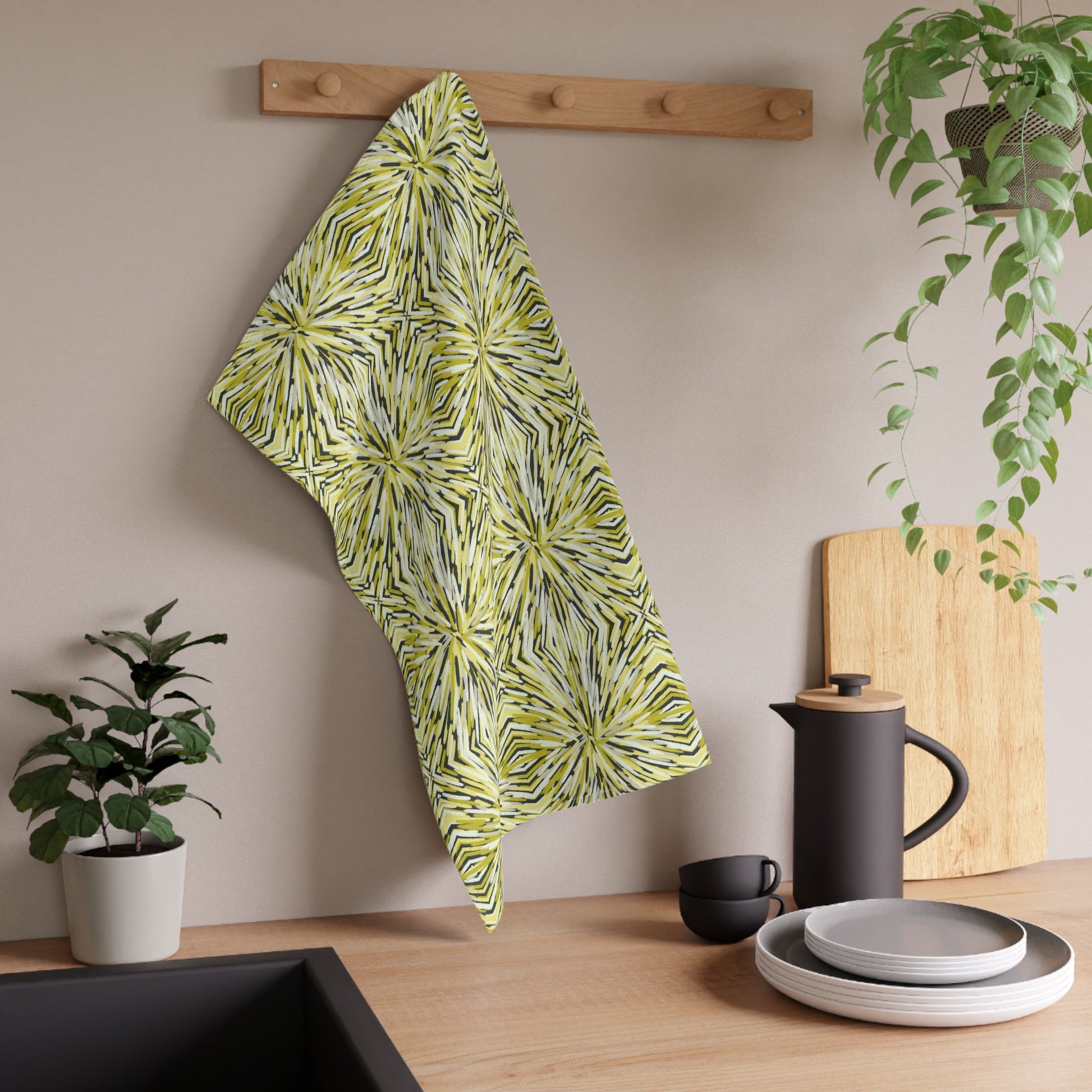 Wattle Dreaming design - Kitchen Tea Towel - Solei Designs