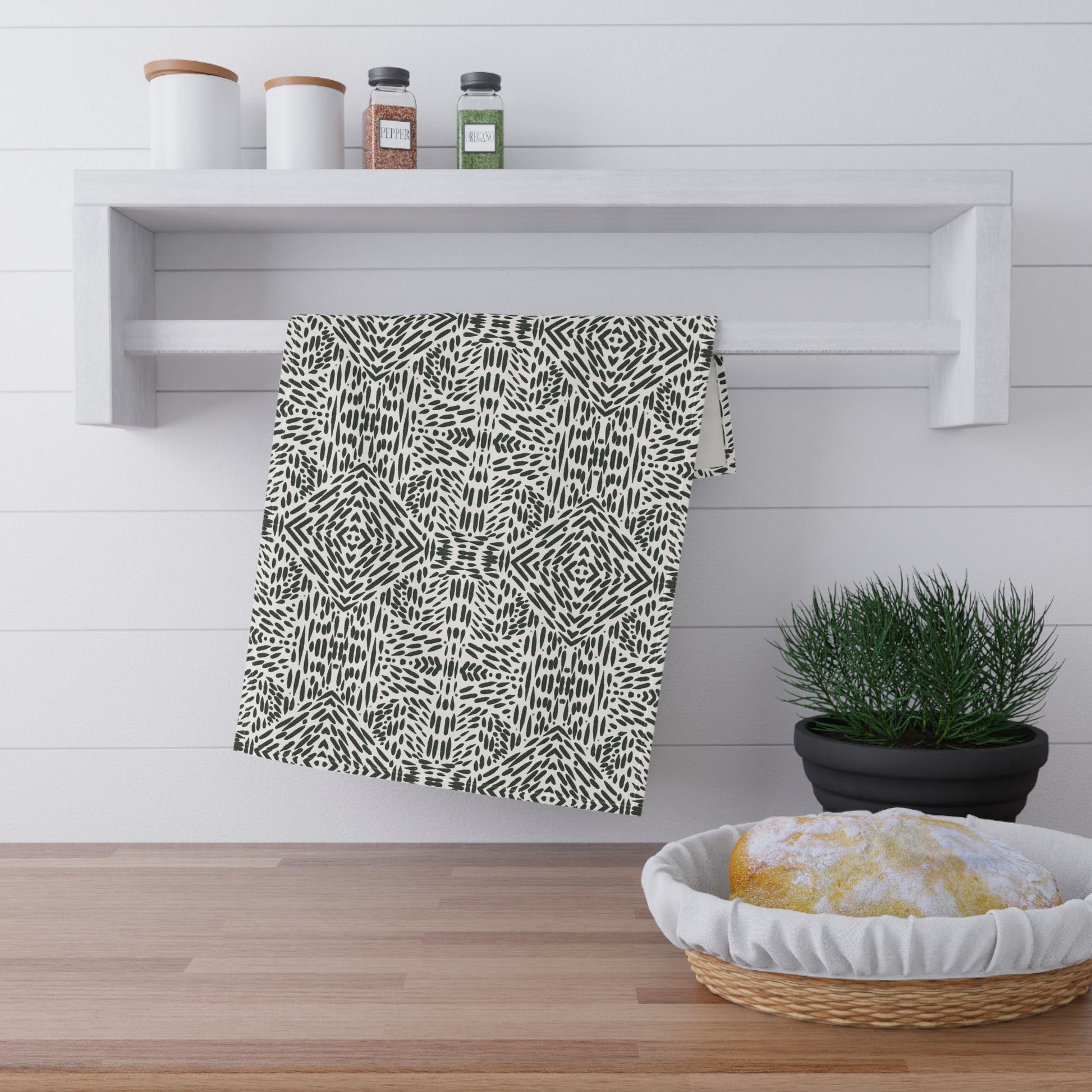 Wattle Dreaming design - Kitchen Tea Towel Design - Solei Designs