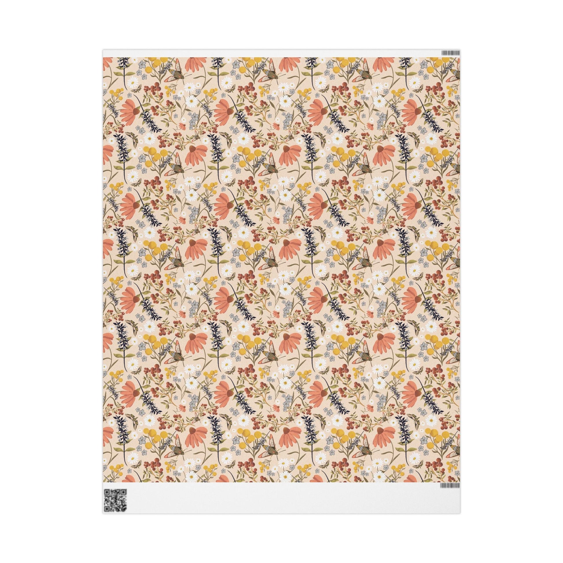 Whimsical Wildflower custom designed Wrapping Paper for Special Occasions - Solei Designs