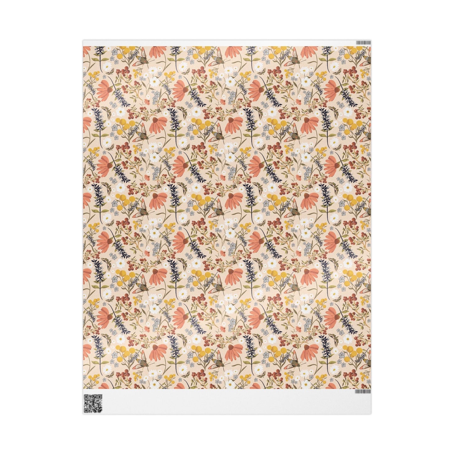 Whimsical Wildflower custom designed Wrapping Paper for Special Occasions - Solei Designs