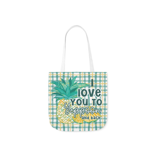 Yeppoon and back - souvenir custom designed Tote Bag - Hand drawn artwork & custom text available - Solei Designs