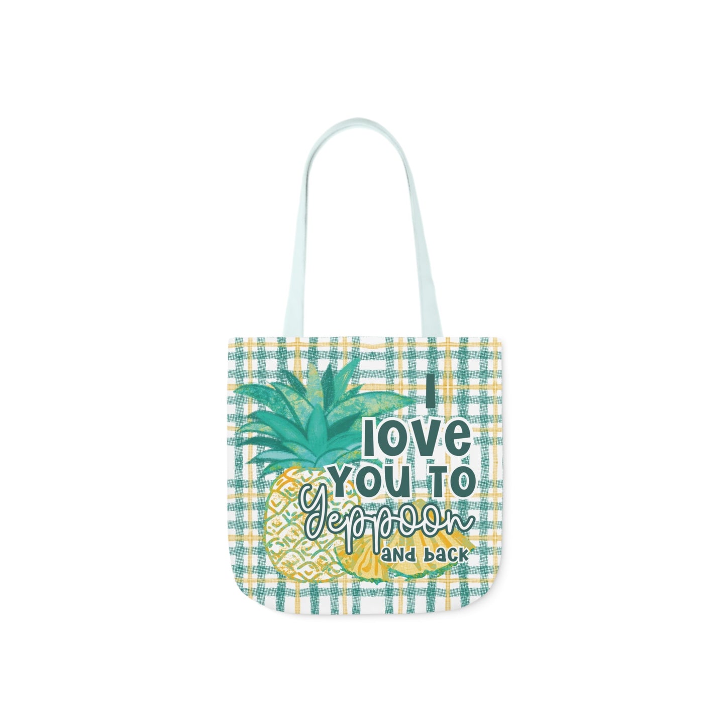 Yeppoon and back - souvenir custom designed Tote Bag - Hand drawn artwork & custom text available - Solei Designs