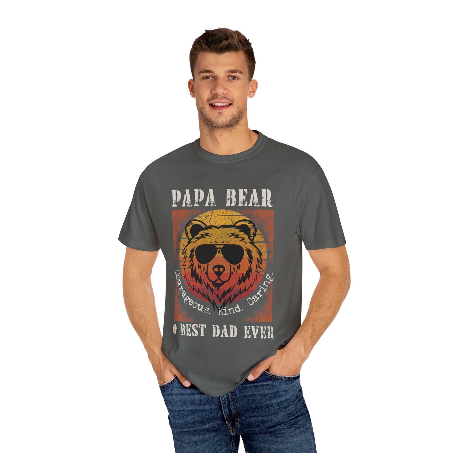 Best Dad Ever, Fathers Day t shirt, Pappa Bear graphic tee - Solei Designs