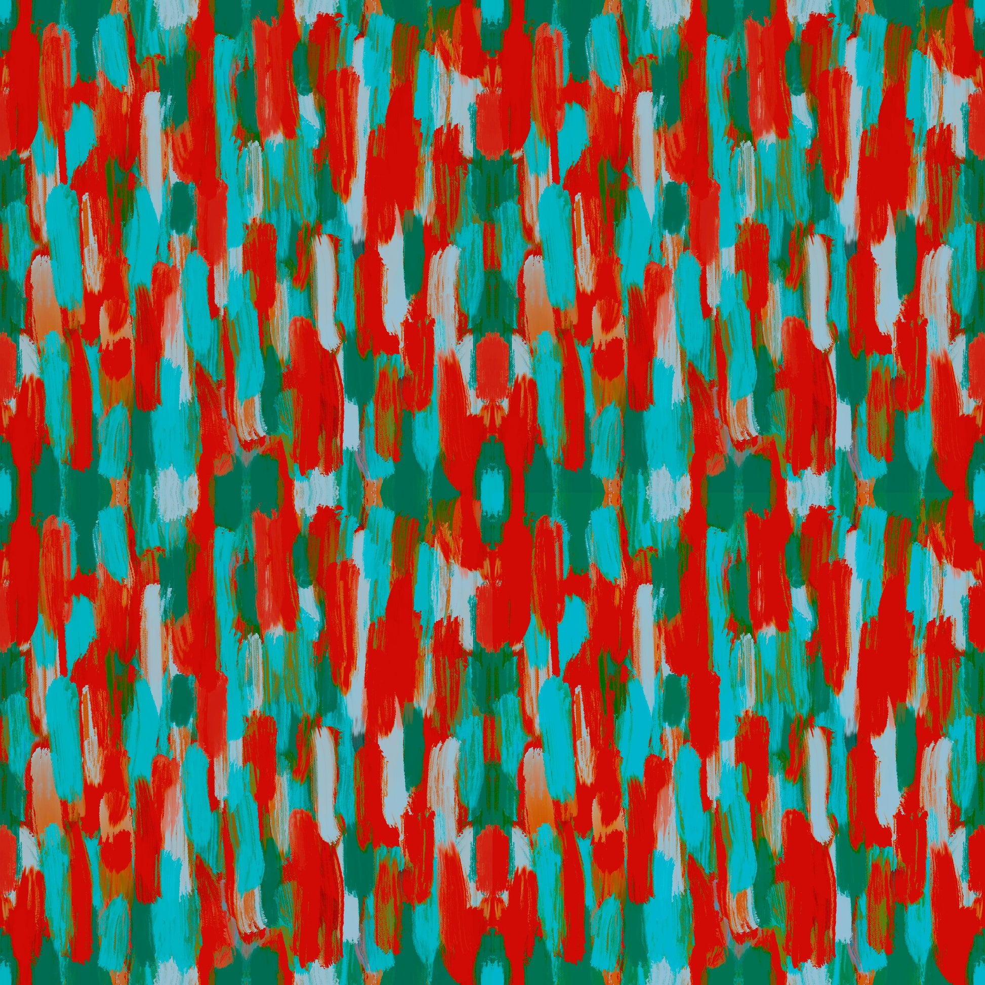 Cheerful florals collection - brushstrokes seamless repeating pattern - Solei Designs