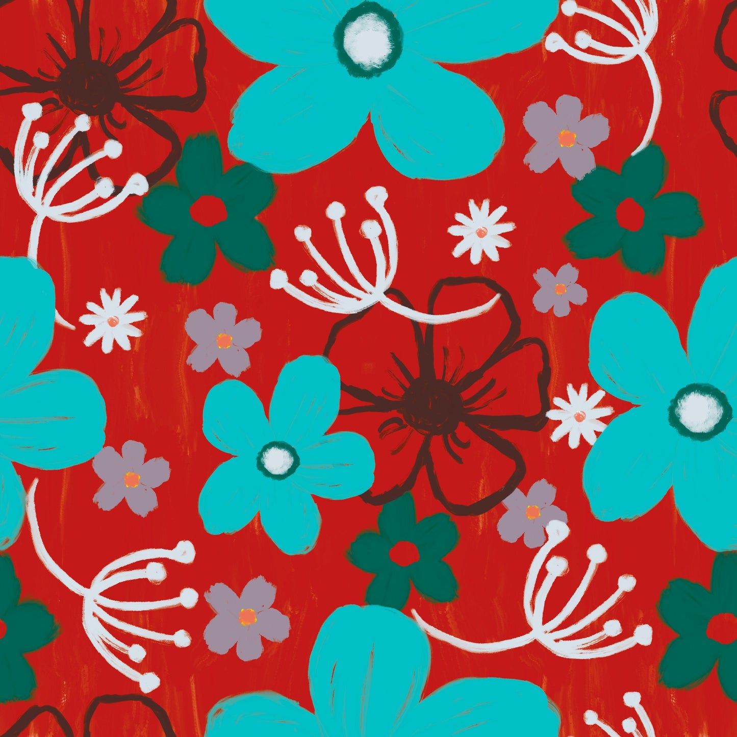 Cheerful florals hero print (Collection available) - Solei Designs