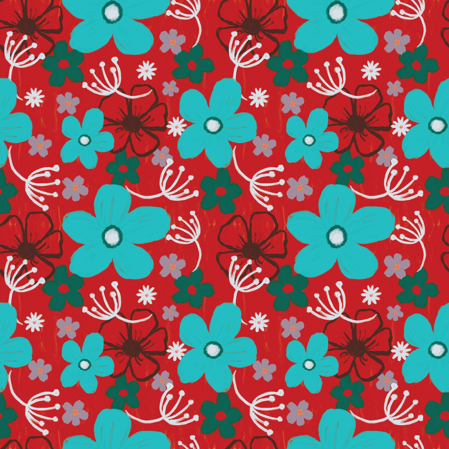 Cheerful florals hero print (Collection available) - Solei Designs