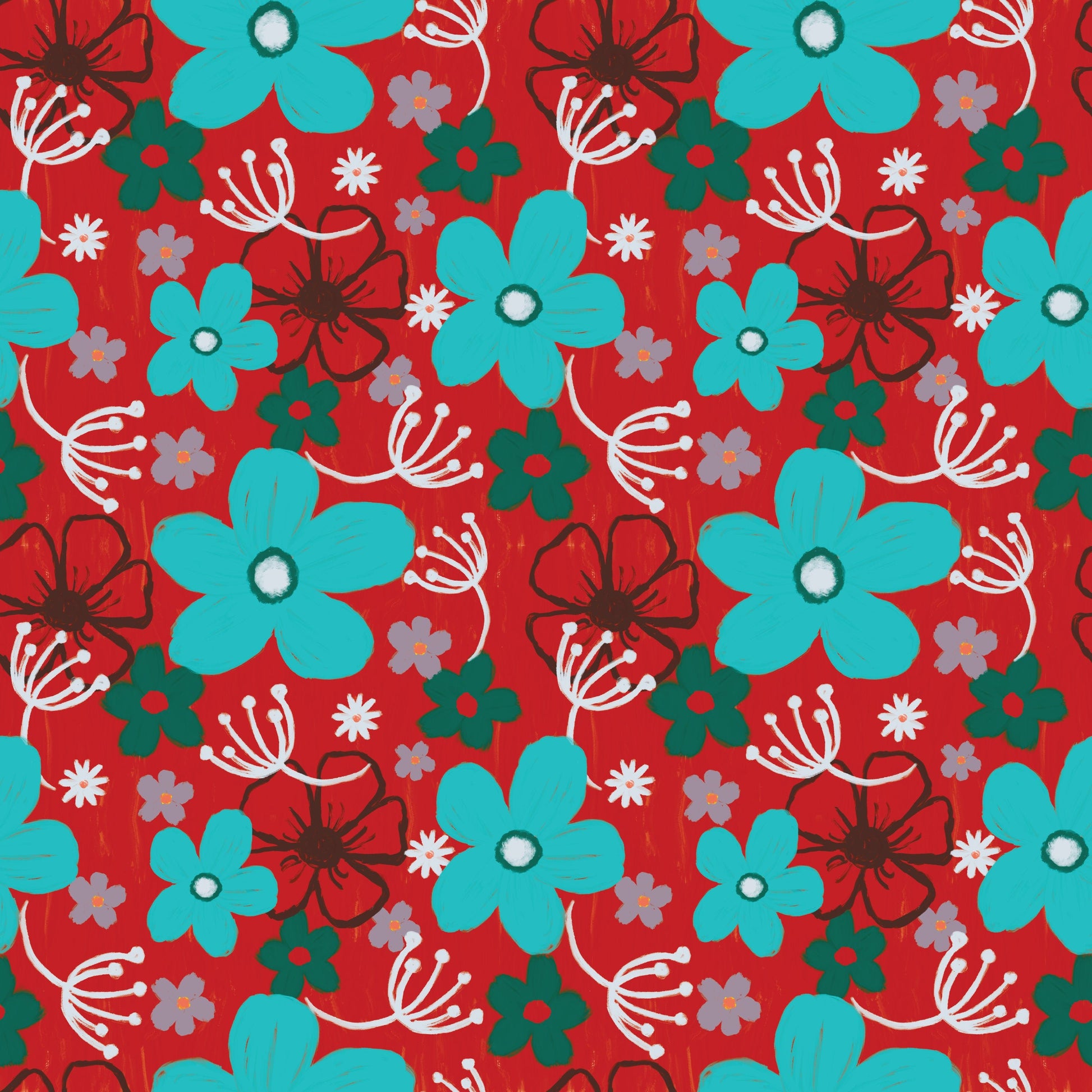 Cheerful florals hero print (Collection available) - Solei Designs