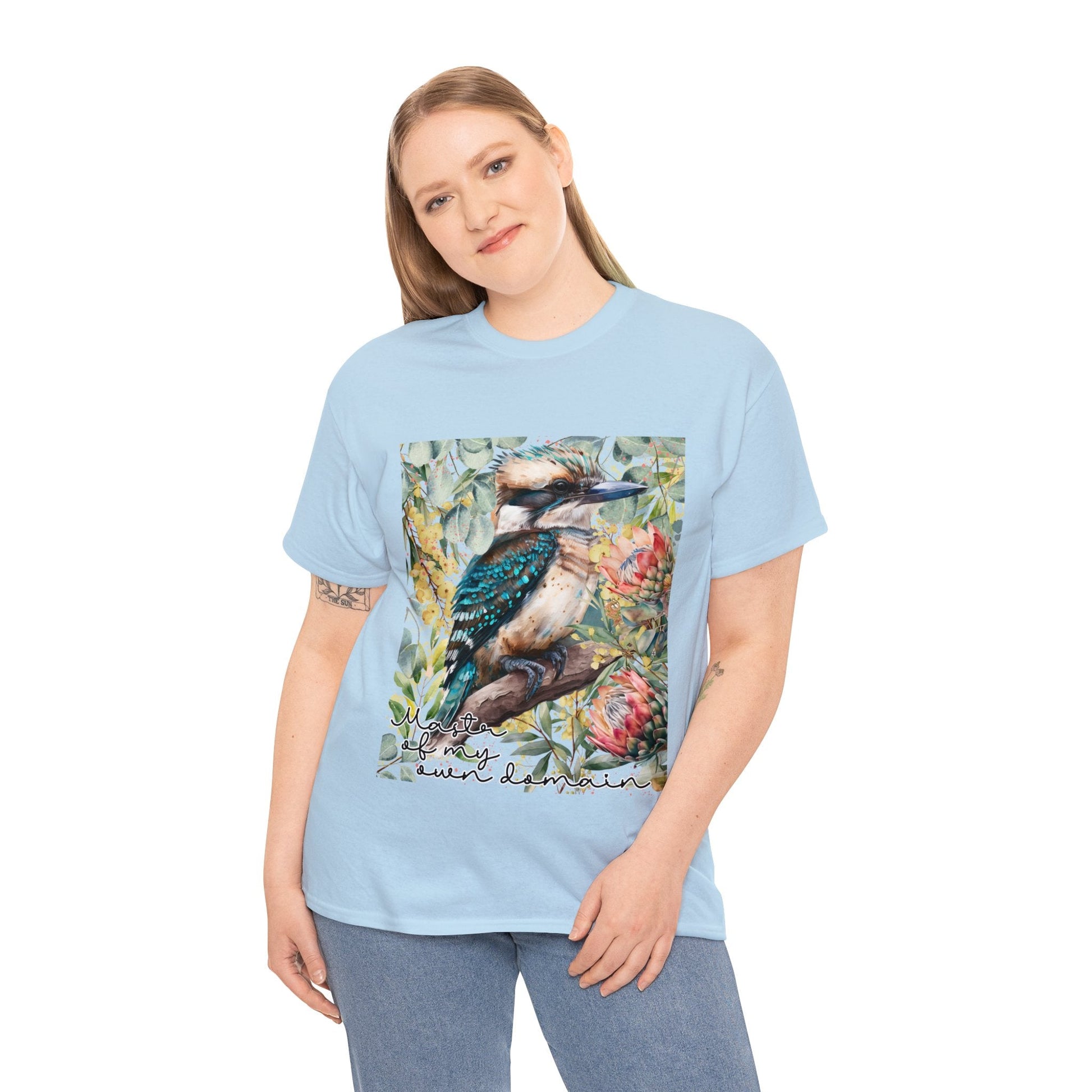 Kookaburra Kingfisher T Shirt, Made In Australia, Australian Birds, Australian native wildlife - Solei Designs