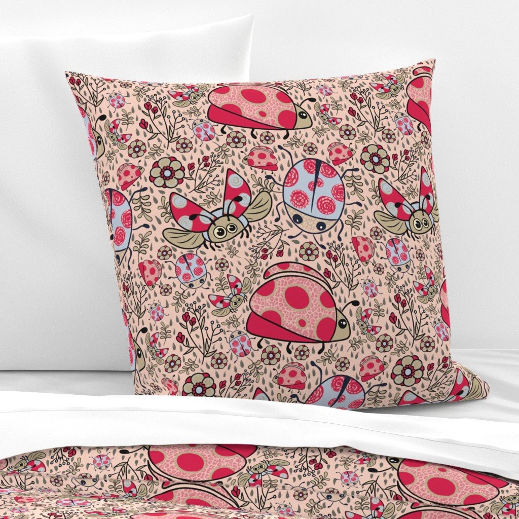 Lady bugs in the rain surface pattern - Solei Designs