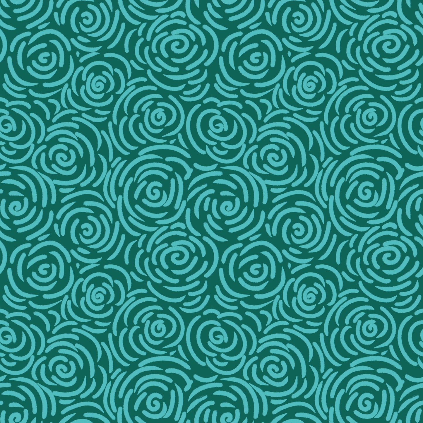 Teal Roses -pattern available for Licensing (part of Cheerful Florals Collection) - Solei Designs