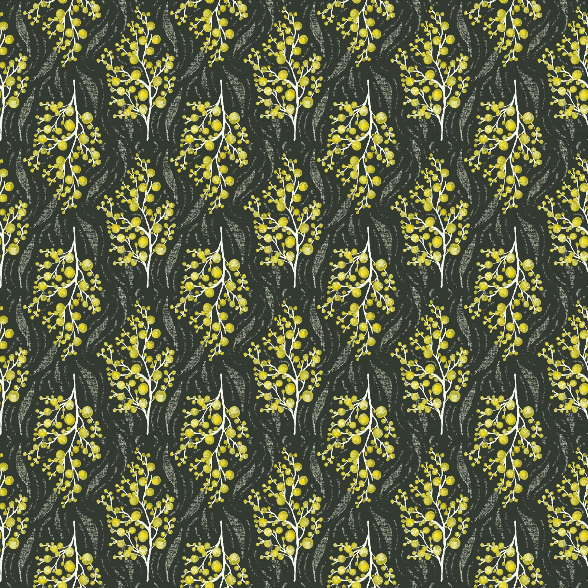 Wattle Dreaming Hand Drawn Seamless Pattern Collection - Solei Designs